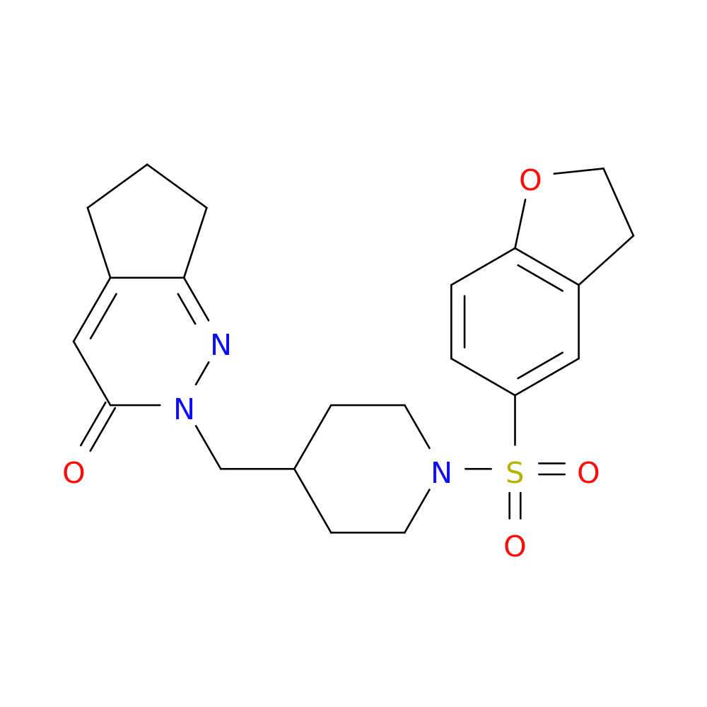 2-{[1-(2,3-dihydro-1-benzofuran-5-sulfonyl)piperidin-4-yl]methyl}-2H,3H,5H,6H,7H-cyclopenta[c]pyridazin-3-one