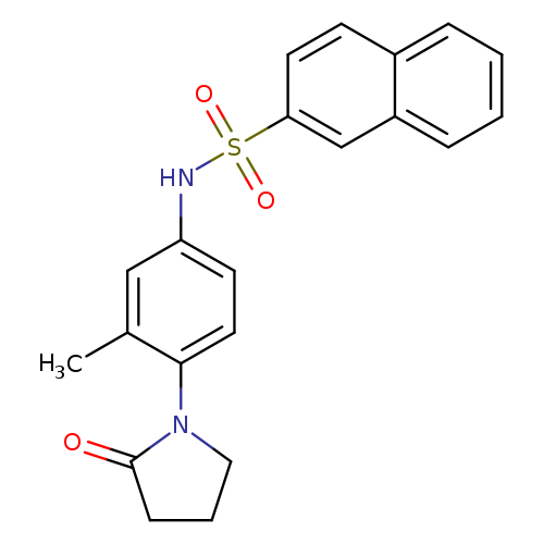 N-[3-methyl-4-(2-oxopyrrolidin-1-yl)phenyl]naphthalene-2-sulfonamide