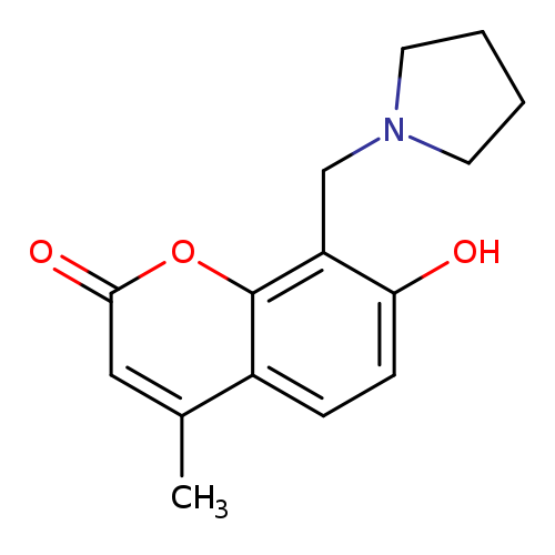 7-hydroxy-4-methyl-8-(1-pyrrolidinylmethyl)-2H-chromen-2-one