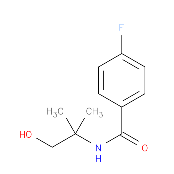 4-Fluoro-n-(2-hydroxy-1,1-dimethylethyl)benzamide