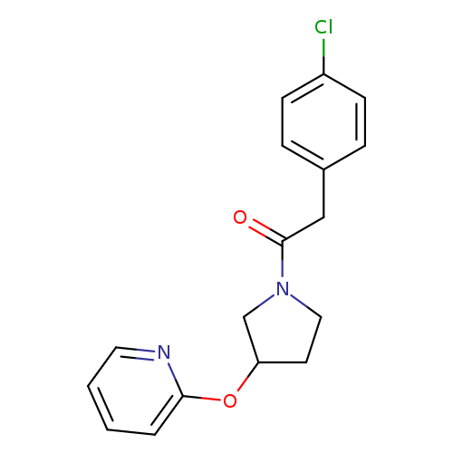 2-(4-chlorophenyl)-1-[3-(pyridin-2-yloxy)pyrrolidin-1-yl]ethan-1-one