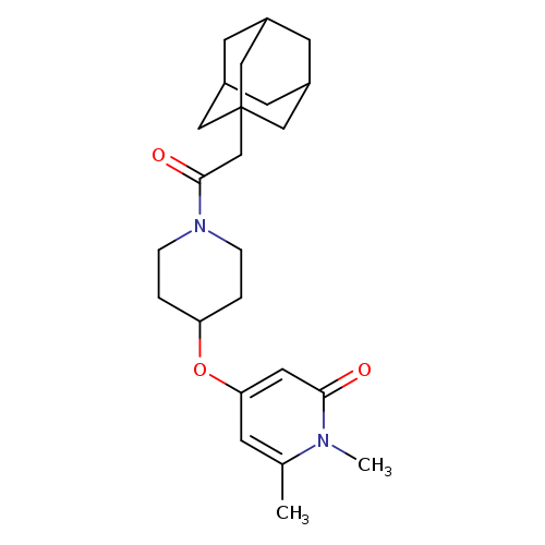 4-({1-[2-(adamantan-1-yl)acetyl]piperidin-4-yl}oxy)-1,6-dimethyl-1,2-dihydropyridin-2-one