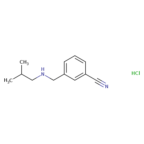 3-{[(2-methylpropyl)amino]methyl}benzonitrile hydrochloride