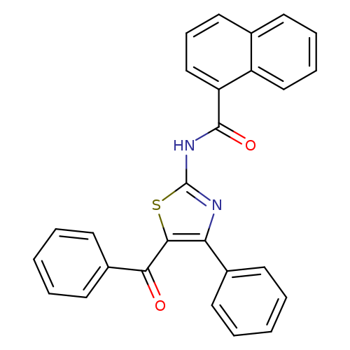 N-(5-benzoyl-4-phenyl-1,3-thiazol-2-yl)naphthalene-1-carboxamide