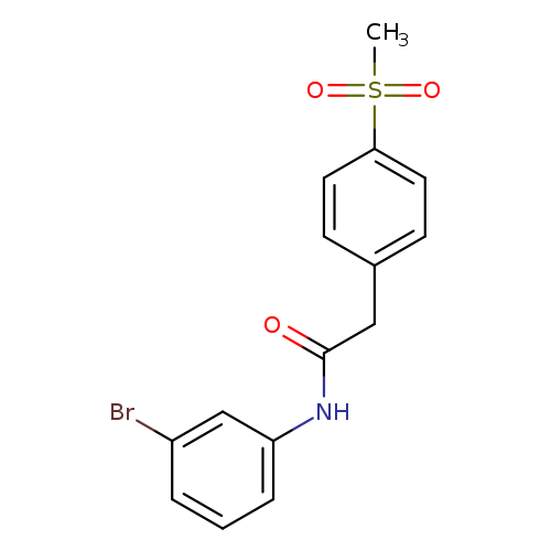 N-(3-bromophenyl)-2-(4-methanesulfonylphenyl)acetamide