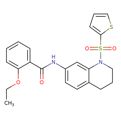 2-ethoxy-N-[1-(thiophene-2-sulfonyl)-1,2,3,4-tetrahydroquinolin-7-yl]benzamide