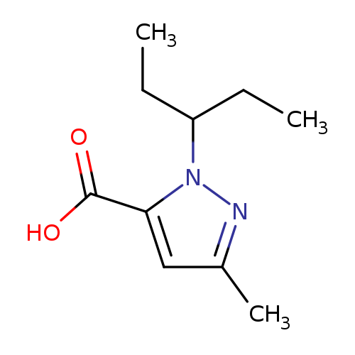 3-Methyl-1-(pentan-3-yl)-1h-pyrazole-5-carboxylic acid