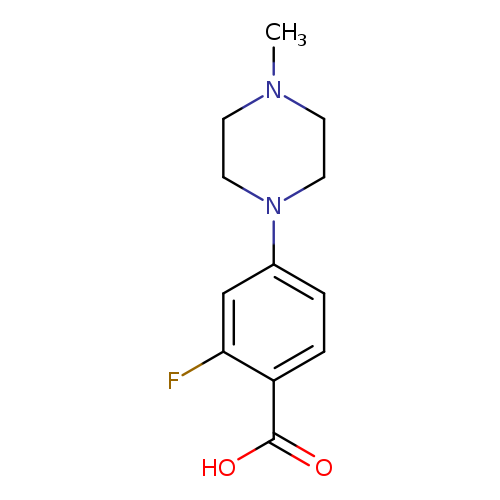 2-Fluoro-4-(4-methyl-1-piperazinyl)benzoic acid