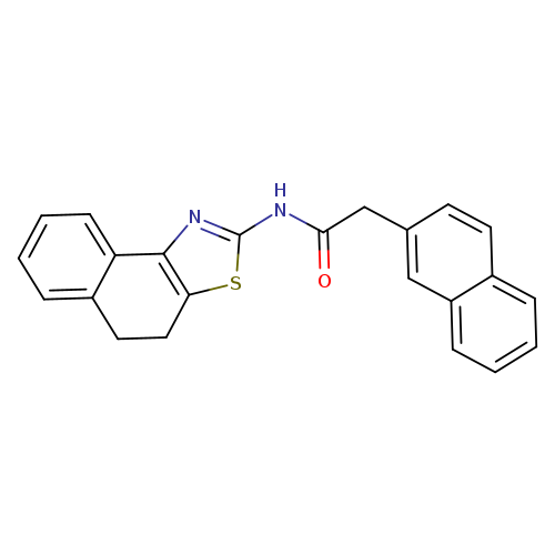 2-(naphthalen-2-yl)-N-{4H,5H-naphtho[1,2-d][1,3]thiazol-2-yl}acetamide