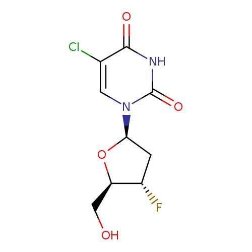 5-Chloro-1-((2R,4S,5R)-4-fluoro-5-(hydroxymethyl)tetrahydrofuran-2-yl)pyrimidine-2,4(1H,3H)-dione