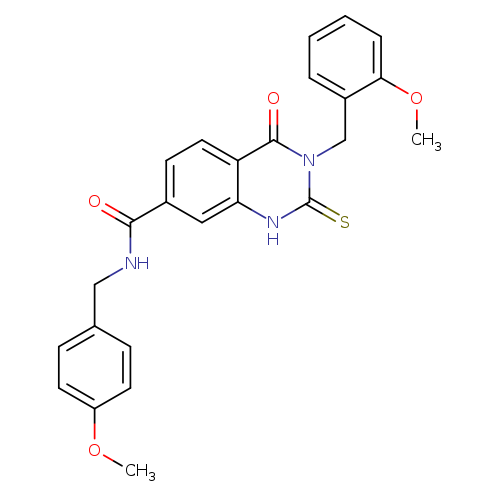 3-[(2-methoxyphenyl)methyl]-N-[(4-methoxyphenyl)methyl]-4-oxo-2-sulfanylidene-1,2,3,4-tetrahydroquinazoline-7-carboxamide