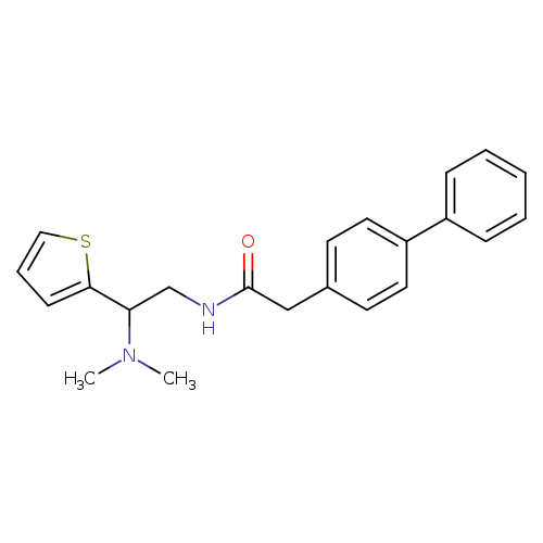 2-{[1,1'-biphenyl]-4-yl}-N-[2-(dimethylamino)-2-(thiophen-2-yl)ethyl]acetamide