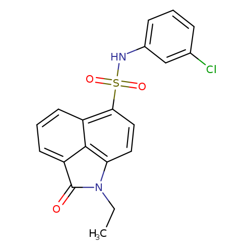N-(3-chlorophenyl)-2-ethyl-3-oxo-2-azatricyclo[6.3.1.0^{4,12}]dodeca-1(11),4,6,8(12),9-pentaene-9-sulfonamide