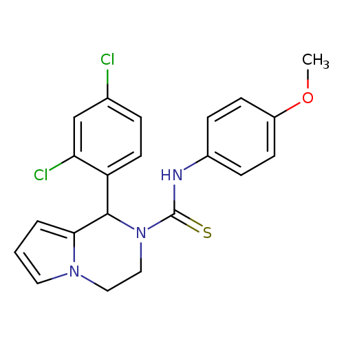1-(2,4-dichlorophenyl)-N-(4-methoxyphenyl)-1H,2H,3H,4H-pyrrolo[1,2-a]pyrazine-2-carbothioamide