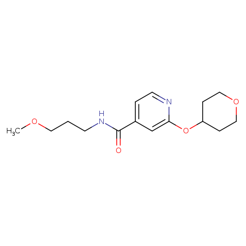 N-(3-methoxypropyl)-2-(oxan-4-yloxy)pyridine-4-carboxamide