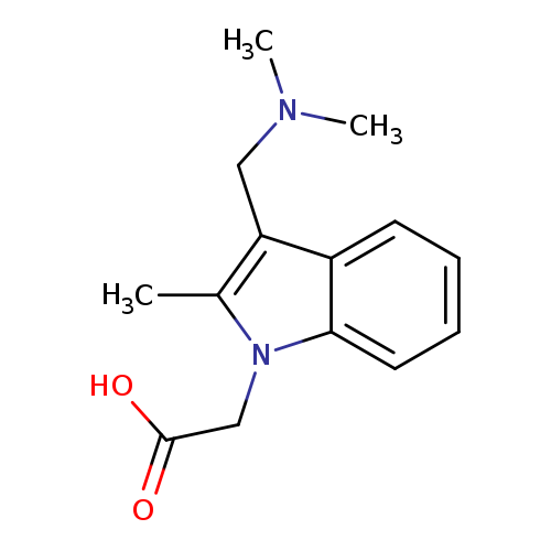 (3-Dimethylaminomethyl-2-methyl-indol-1-yl)-acetic acid acetate