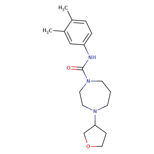 N-(3,4-dimethylphenyl)-4-(oxolan-3-yl)-1,4-diazepane-1-carboxamide