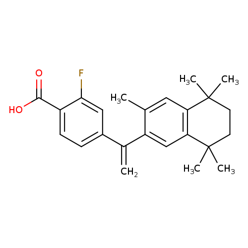 2-Fluoro-4-[1-(5,6,7,8-tetrahydro-3,5,5,8,8-pentamethyl-2-naphthalenyl)ethenyl]benzoic acid