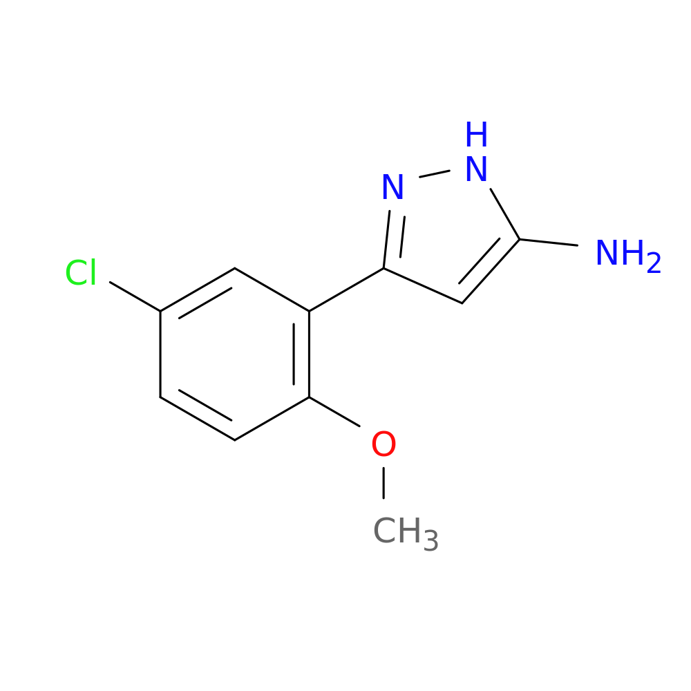 3-(5-chloro-2-methoxyphenyl)-1H-pyrazol-5-amine