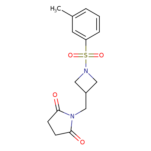 1-{[1-(3-methylbenzenesulfonyl)azetidin-3-yl]methyl}pyrrolidine-2,5-dione