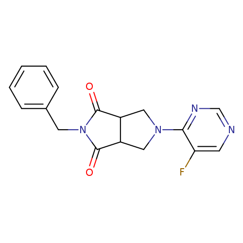 2-benzyl-5-(5-fluoropyrimidin-4-yl)-octahydropyrrolo[3,4-c]pyrrole-1,3-dione