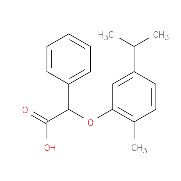 2-[2-methyl-5-(propan-2-yl)phenoxy]-2-phenylacetic acid