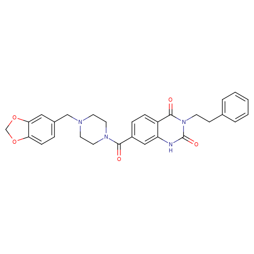 7-{4-[(2H-1,3-benzodioxol-5-yl)methyl]piperazine-1-carbonyl}-3-(2-phenylethyl)-1,2,3,4-tetrahydroquinazoline-2,4-dione