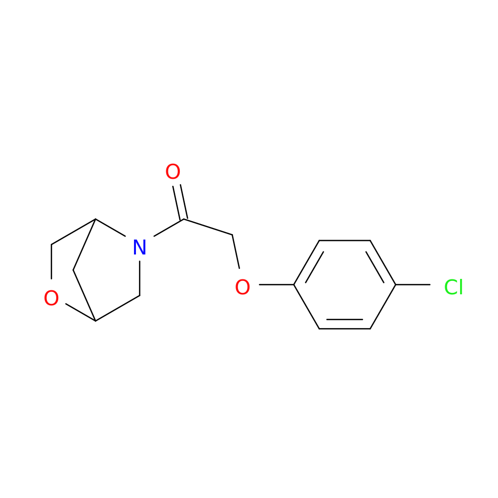 2-(4-chlorophenoxy)-1-{2-oxa-5-azabicyclo[2.2.1]heptan-5-yl}ethan-1-one