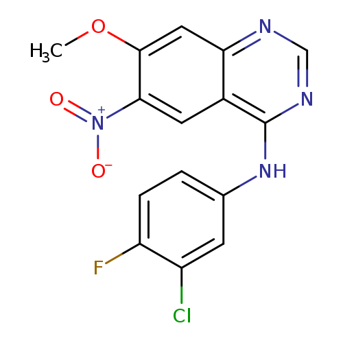 4-Quinazolinamine, N-(3-chloro-4-fluorophenyl)-7-methoxy-6-nitro-