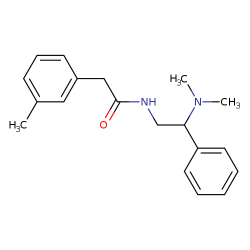 N-[2-(dimethylamino)-2-phenylethyl]-2-(3-methylphenyl)acetamide