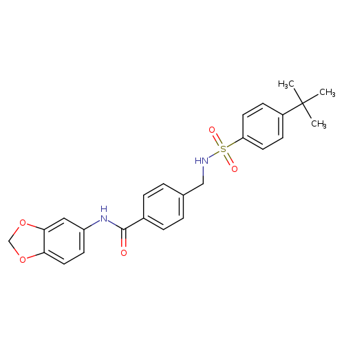 N-(2H-1,3-benzodioxol-5-yl)-4-[(4-tert-butylbenzenesulfonamido)methyl]benzamide