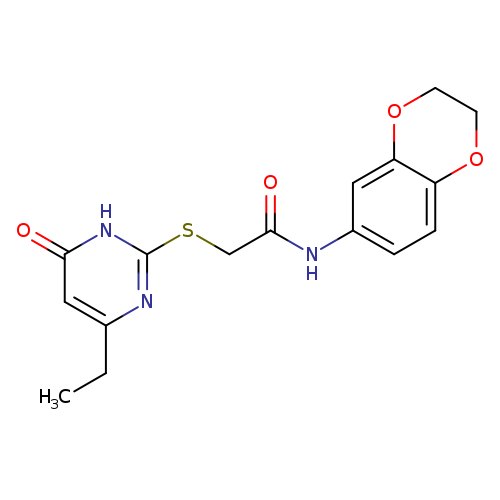 N-(2,3-dihydro-1,4-benzodioxin-6-yl)-2-[(4-ethyl-6-oxo-1,6-dihydropyrimidin-2-yl)sulfanyl]acetamide