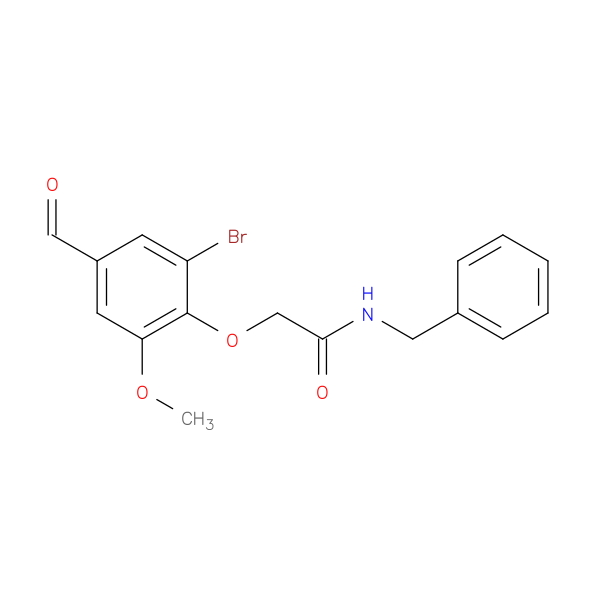 N-benzyl-2-(2-bromo-4-formyl-6-methoxyphenoxy)acetamide