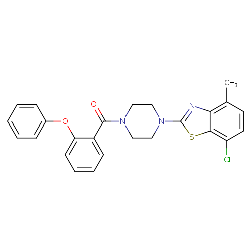 7-chloro-4-methyl-2-[4-(2-phenoxybenzoyl)piperazin-1-yl]-1,3-benzothiazole