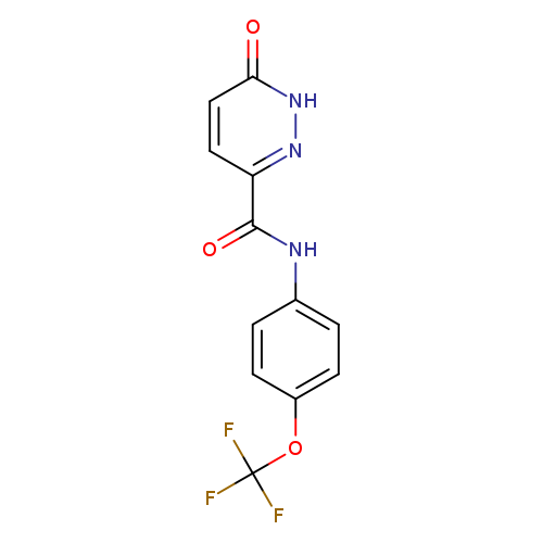 6-oxo-N-[4-(trifluoromethoxy)phenyl]-1,6-dihydropyridazine-3-carboxamide