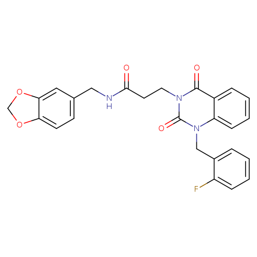 N-[(2H-1,3-benzodioxol-5-yl)methyl]-3-{1-[(2-fluorophenyl)methyl]-2,4-dioxo-1,2,3,4-tetrahydroquinazolin-3-yl}propanamide