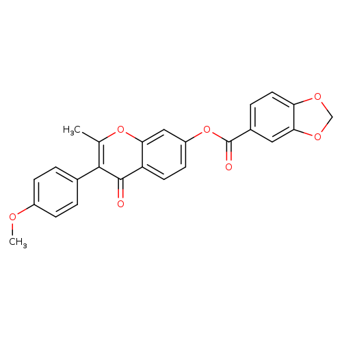 3-(4-methoxyphenyl)-2-methyl-4-oxo-4H-chromen-7-yl 2H-1,3-benzodioxole-5-carboxylate