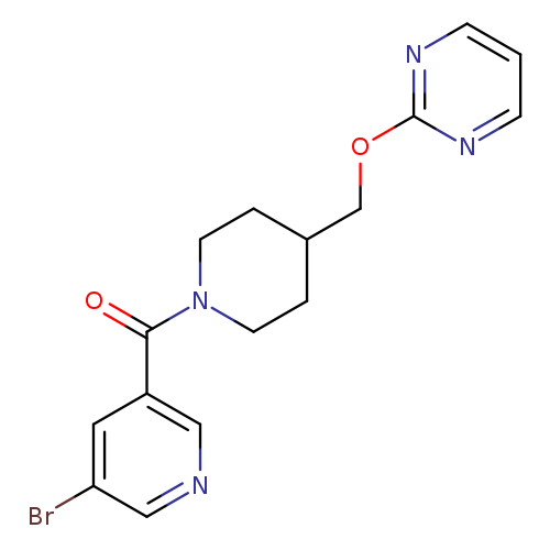 2-{[1-(5-bromopyridine-3-carbonyl)piperidin-4-yl]methoxy}pyrimidine