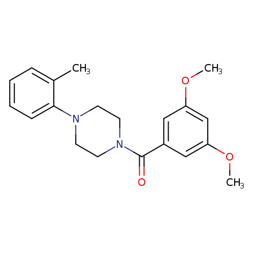 1-(3,5-dimethoxybenzoyl)-4-(2-methylphenyl)piperazine