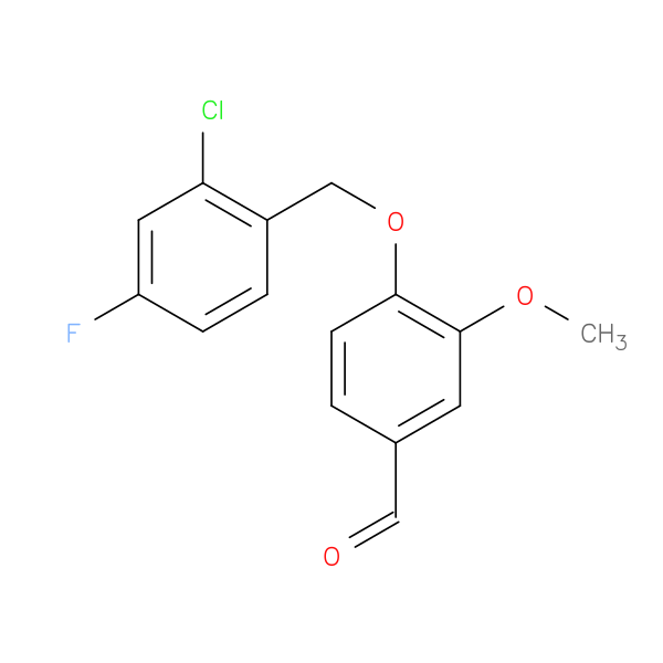 4-[(2-Chloro-4-fluorobenzyl)oxy]-3-methoxybenzaldehyde