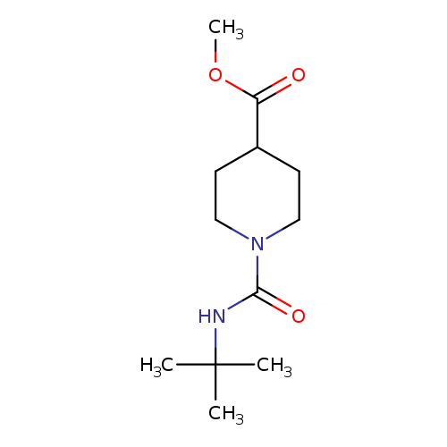 methyl 1-(tert-butylcarbamoyl)piperidine-4-carboxylate