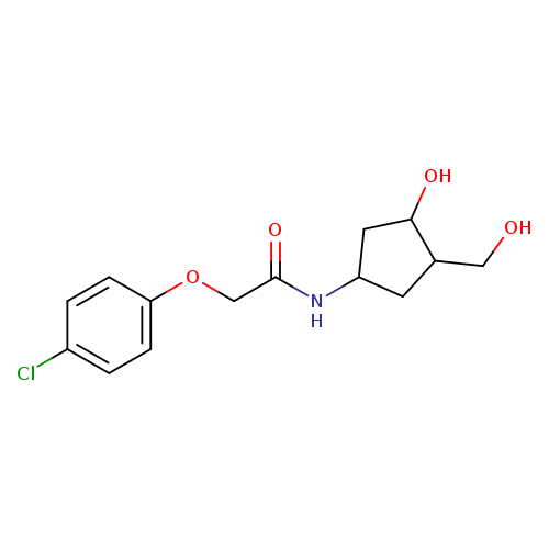 2-(4-chlorophenoxy)-N-[3-hydroxy-4-(hydroxymethyl)cyclopentyl]acetamide