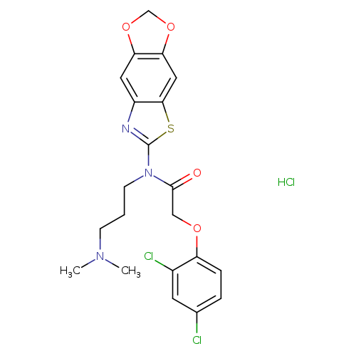 2-(2,4-dichlorophenoxy)-N-[3-(dimethylamino)propyl]-N-{4,6-dioxa-10-thia-12-azatricyclo[7.3.0.0^{3,7}]dodeca-1(9),2,7,11-tetraen-11-yl}acetamide hydrochloride