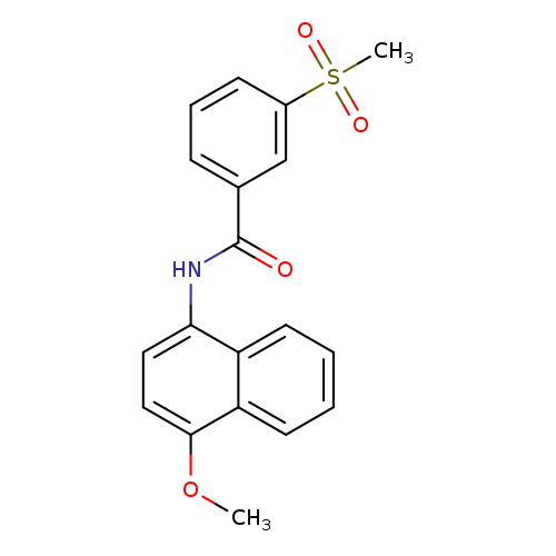3-methanesulfonyl-N-(4-methoxynaphthalen-1-yl)benzamide