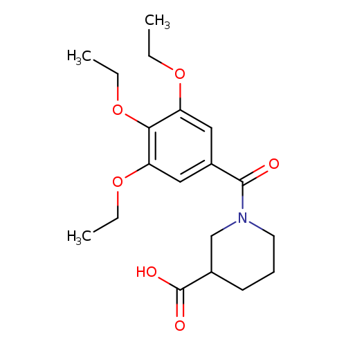 1-(3,4,5-triethoxybenzoyl)piperidine-3-carboxylic acid