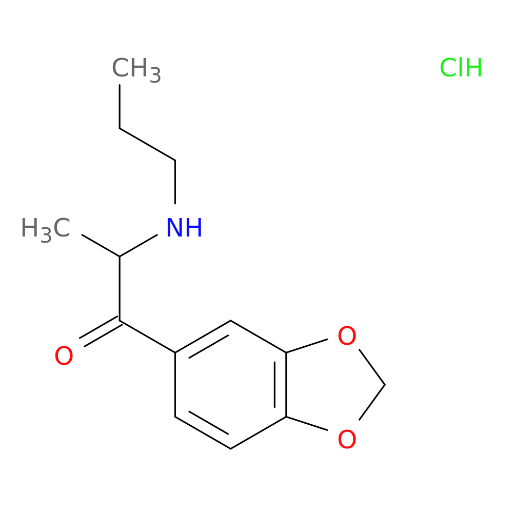 1-(1,3-benzodioxol-5-yl)-2-(propylamino)-1-propanone,monohydrochloride