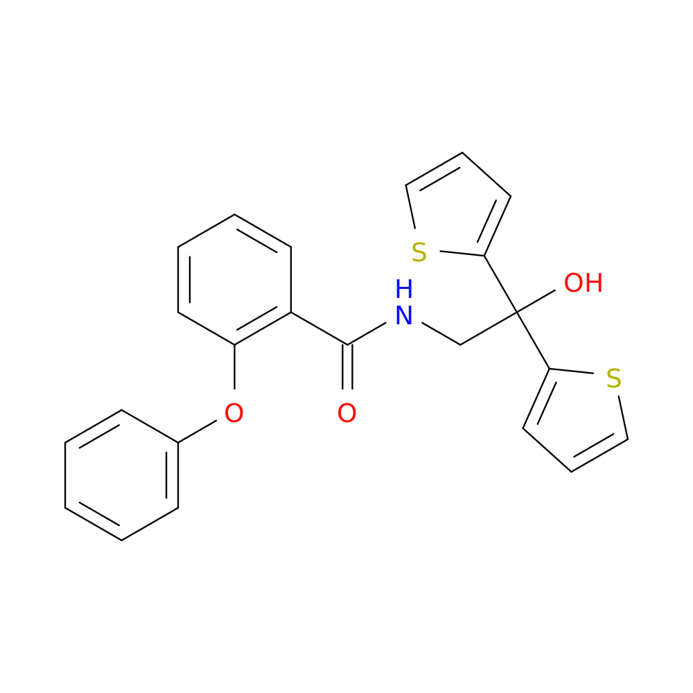 N-[2-hydroxy-2,2-bis(thiophen-2-yl)ethyl]-2-phenoxybenzamide