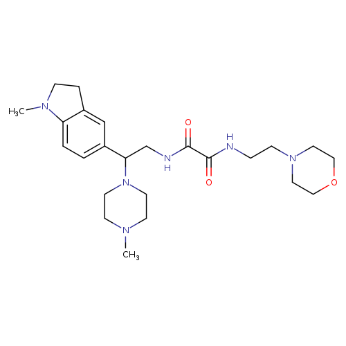 N-[2-(1-methyl-2,3-dihydro-1H-indol-5-yl)-2-(4-methylpiperazin-1-yl)ethyl]-N'-[2-(morpholin-4-yl)ethyl]ethanediamide