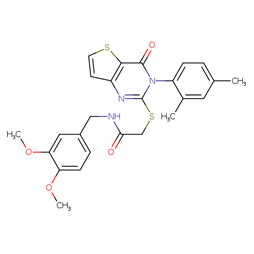 N-[(3,4-dimethoxyphenyl)methyl]-2-{[3-(2,4-dimethylphenyl)-4-oxo-3H,4H-thieno[3,2-d]pyrimidin-2-yl]sulfanyl}acetamide