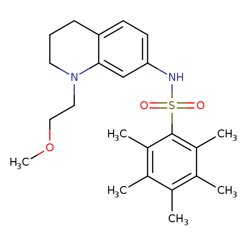 N-[1-(2-methoxyethyl)-1,2,3,4-tetrahydroquinolin-7-yl]-2,3,4,5,6-pentamethylbenzene-1-sulfonamide
